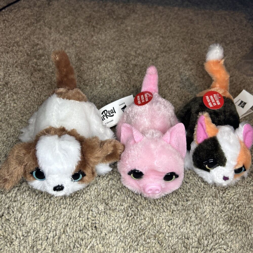 Fur Real Friends  ~ Alive Minis Lot of 3 Tested Works, pig, Cat, dog SO CUTE!!